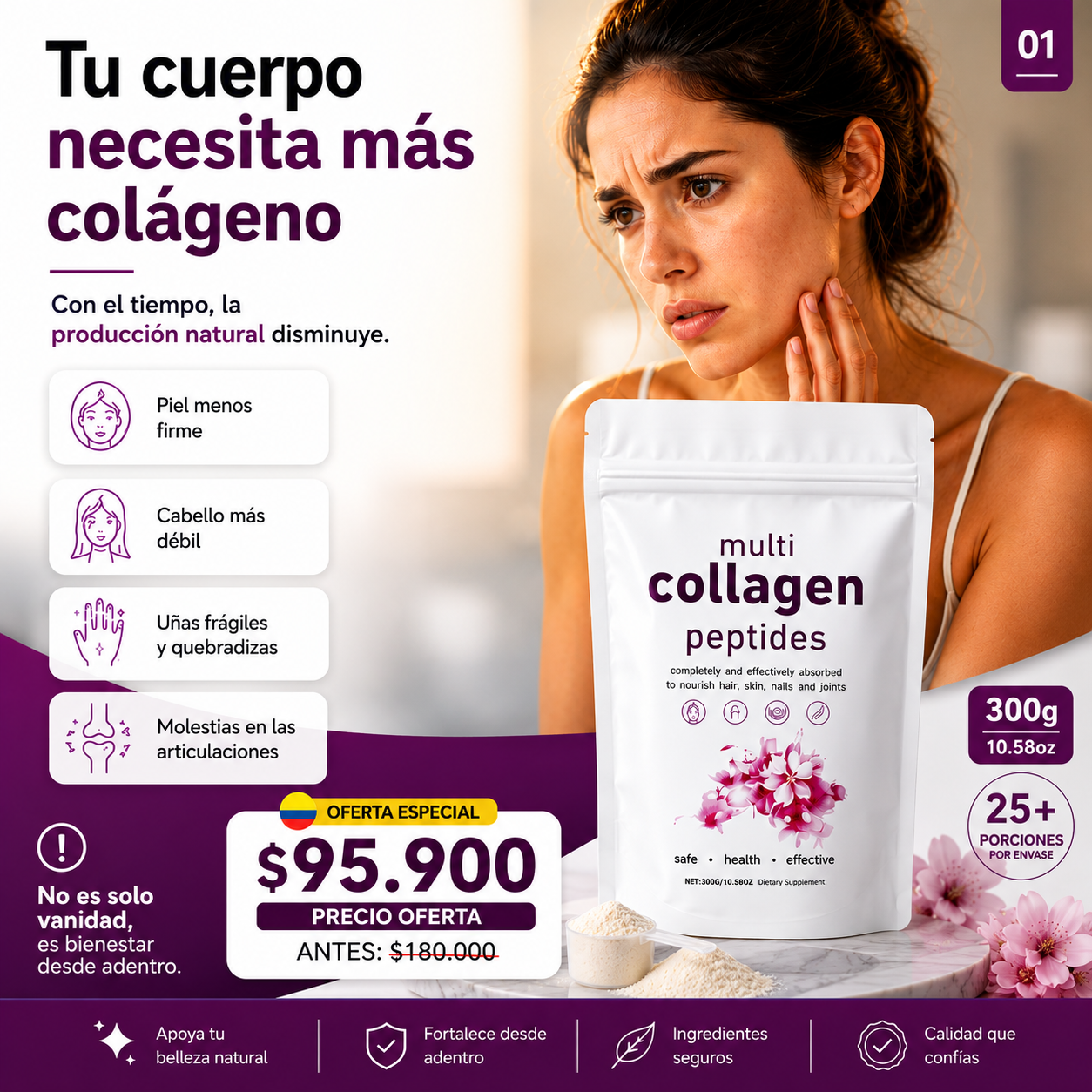 Multicolageno Peptides en Polvo